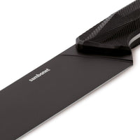 18 cm - Sambonet Black Edge Coltello Affetta Formaggio In Acciaio Inox Manico In Nylon