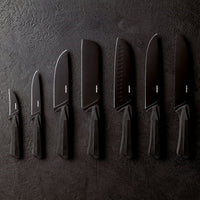 7.5 cm - Sambonet Black Edge Coltello Spelucchino In Acciaio Inox Manico In Nylon