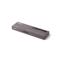 7.5 cm - Sambonet Black Edge Coltello Spelucchino In Acciaio Inox Manico In Nylon