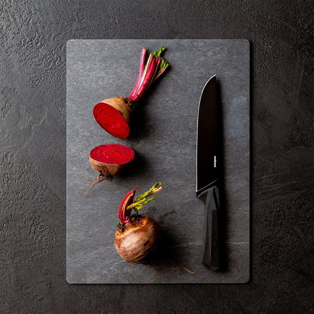 Sambonet Black Edge Professional Set Coltelli Cucina In Acciaio Inox Manico In Nylon - Set 3 Pz