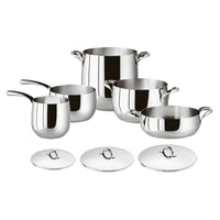 Sambonet Kikka Batteria Pentole In Acciaio Inox - Set 8 Pz