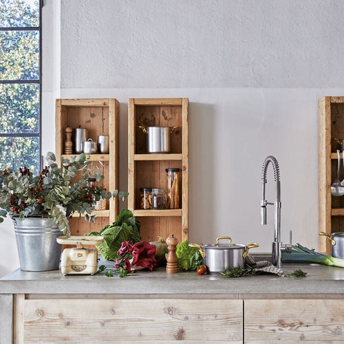 Sambonet 1965 Vintage Casseruola Bassa Con Coperchio In Acciaio Inox Manici In Ottone