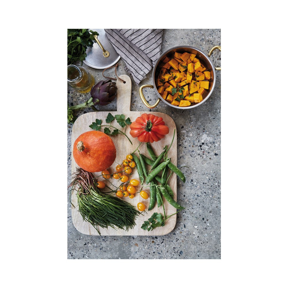 Sambonet 1965 Vintage Casseruola Bassa Con Coperchio In Acciaio Inox Manici In Ottone