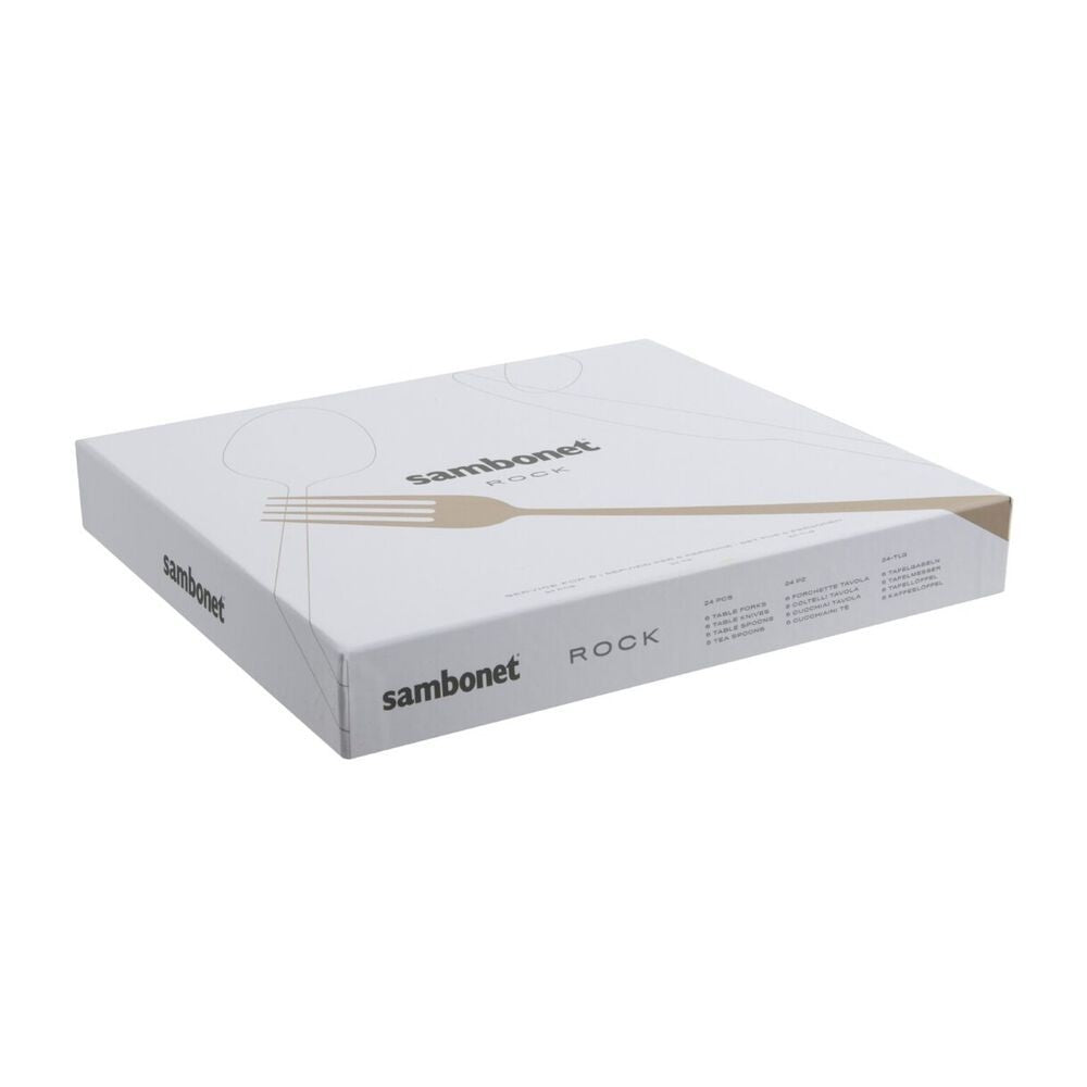 Sambonet Rock Servizio Posate In Acciaio Inox - Set 24 Pz