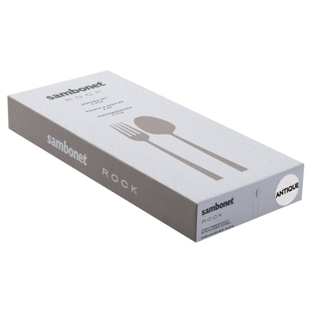 Sambonet Rock Posate Servire In Acciaio Inox - Set 2 Pz