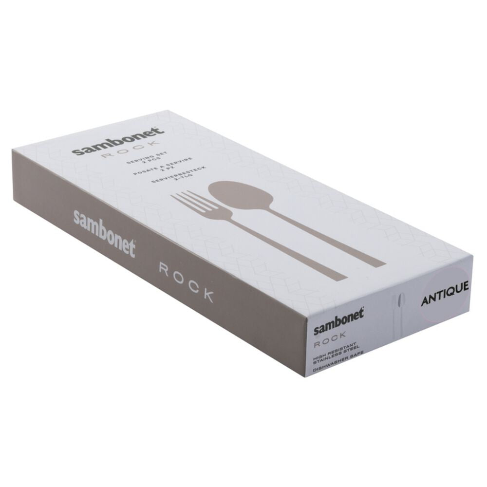 Sambonet Rock Posate Servire In Acciaio Inox - Set 2 Pz