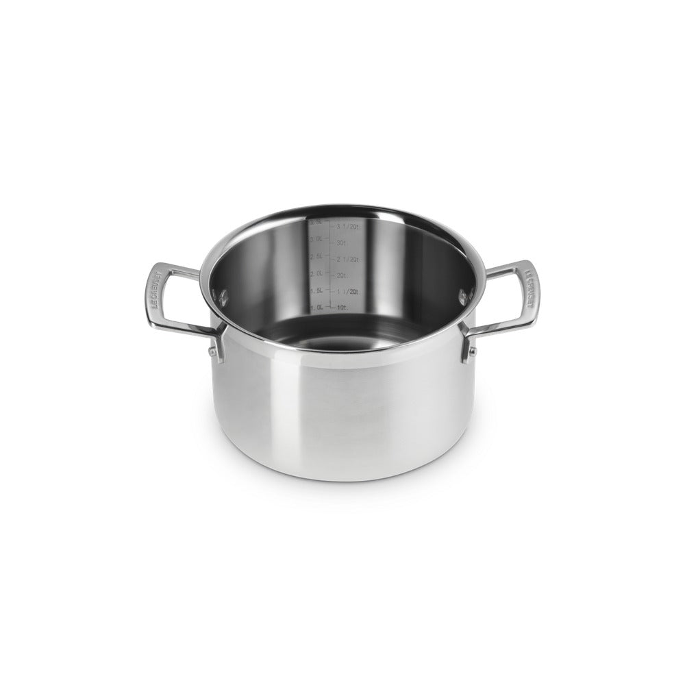 Le Creuset Acciaio Inox Casseruola Alta Con Vaporiera In Acciaio Inox