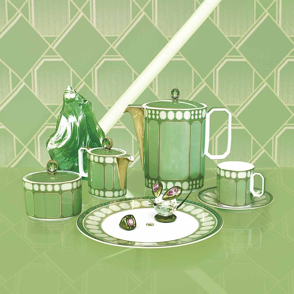 1.2 Lt - Swarovski x Rosenthal Signum Caffettiera In Porcellana