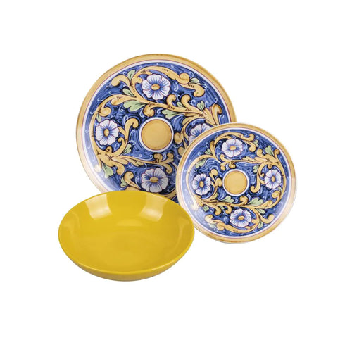 Sicilia Servizio Piatti In Porcellana e Stoneware - Set 18 Pz
