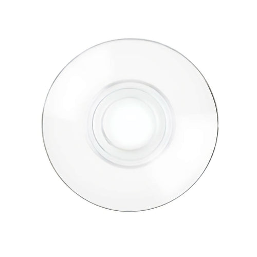 12.5 cm - Universal Coffee Cup Saucer In Glass - Set 6 Pcs