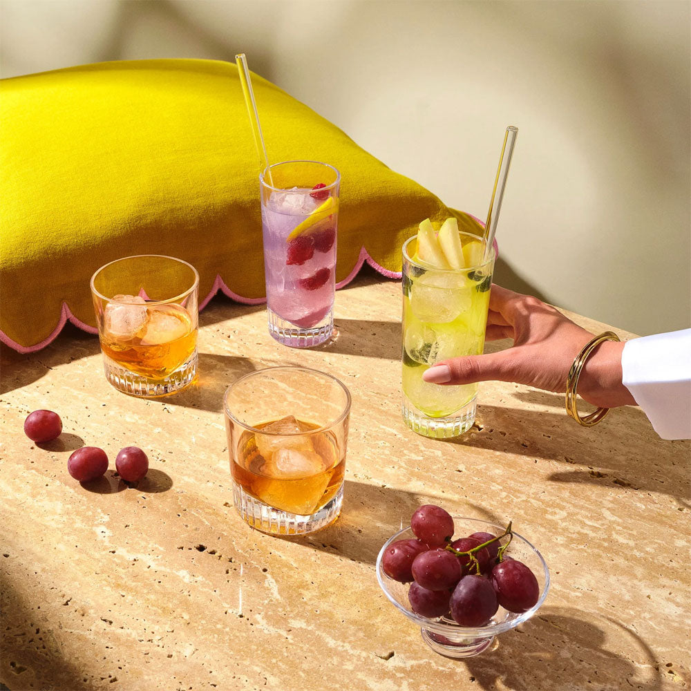28.5 cl - Nude Caldera Bicchiere Cocktail Highball - In Vetro - Set 6 Pz