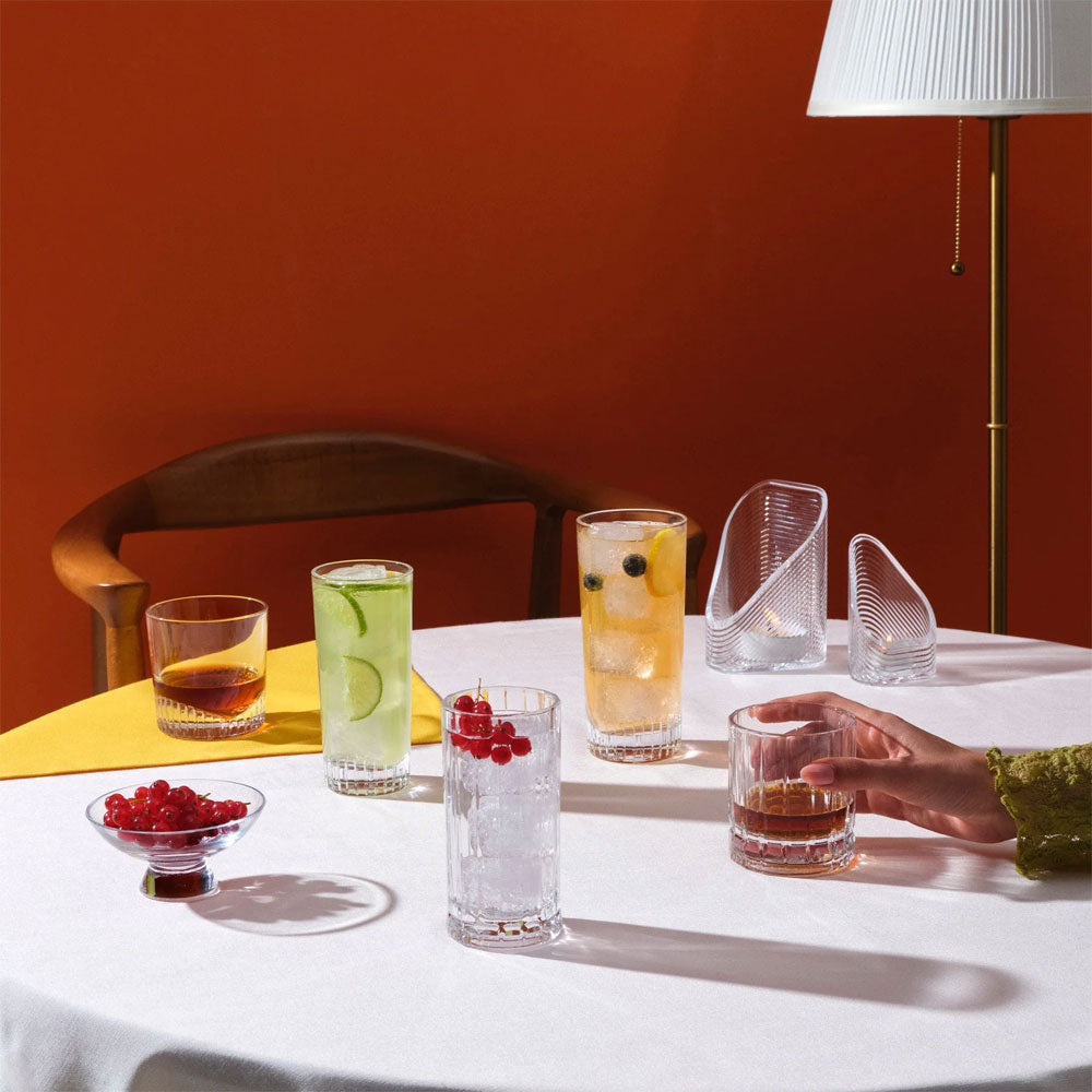 28.5 cl - Nude Caldera Bicchiere Cocktail Highball - In Vetro - Set 6 Pz