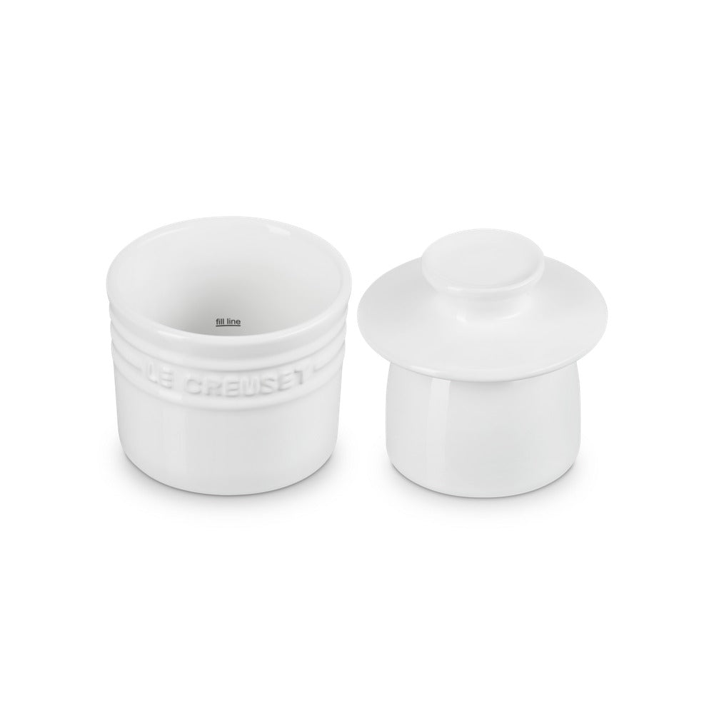 17 cm - Le Creuset Barattolo Porta Burro In Gres Vetrificato