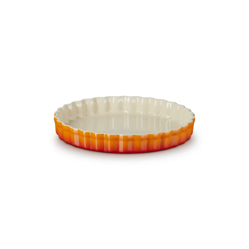 24 cm - Le Creuset Tradition Tortiera Rotonda In Gres Vetrificato
