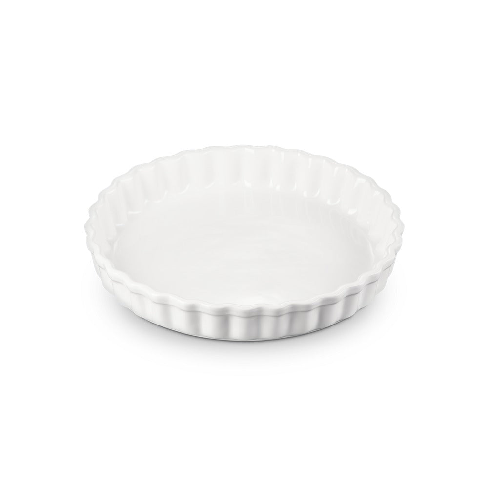 28 cm - Le Creuset Tradition Tortiera Rotonda In Gres Vetrificato