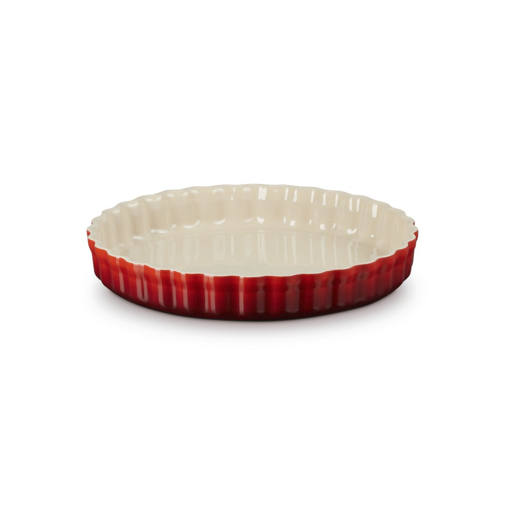 28 cm - Le Creuset Tradition Tortiera Rotonda In Gres Vetrificato