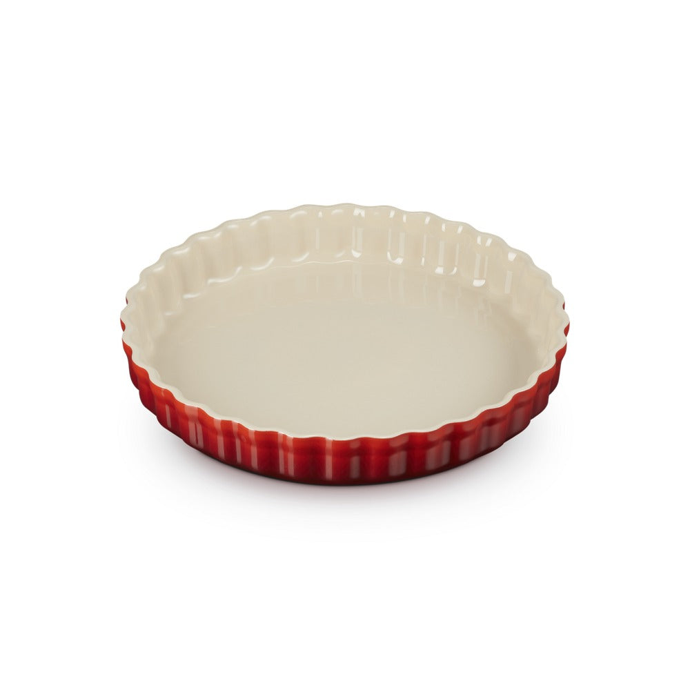 28 cm - Le Creuset Tradition Tortiera Rotonda In Gres Vetrificato