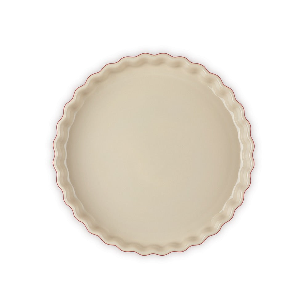 28 cm - Le Creuset Tradition Tortiera Rotonda In Gres Vetrificato
