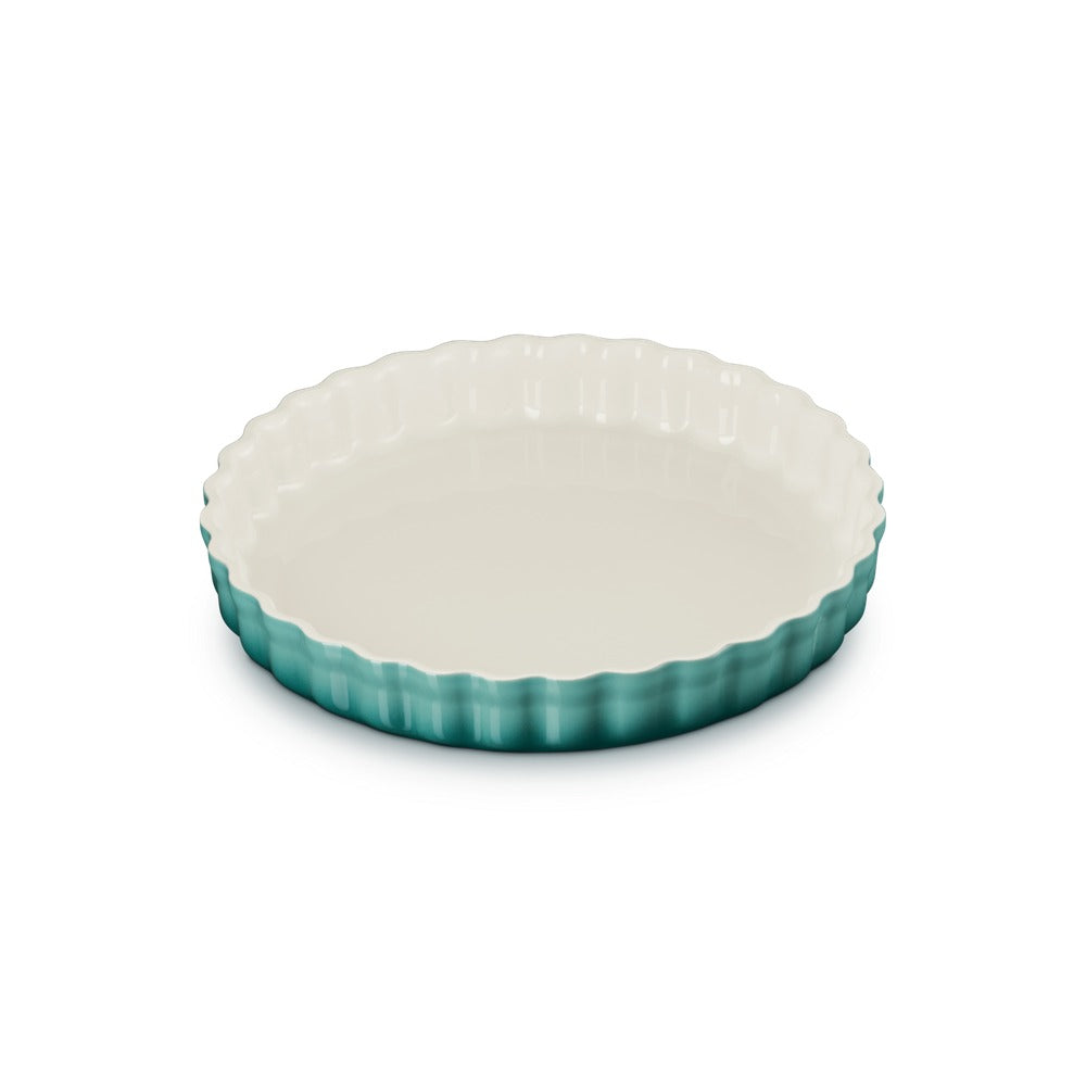 28 cm - Le Creuset Tradition Tortiera Rotonda In Gres Vetrificato
