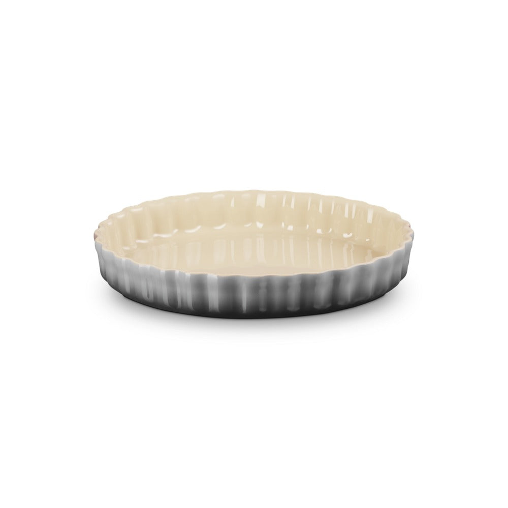 28 cm - Le Creuset Tradition Tortiera Rotonda In Gres Vetrificato