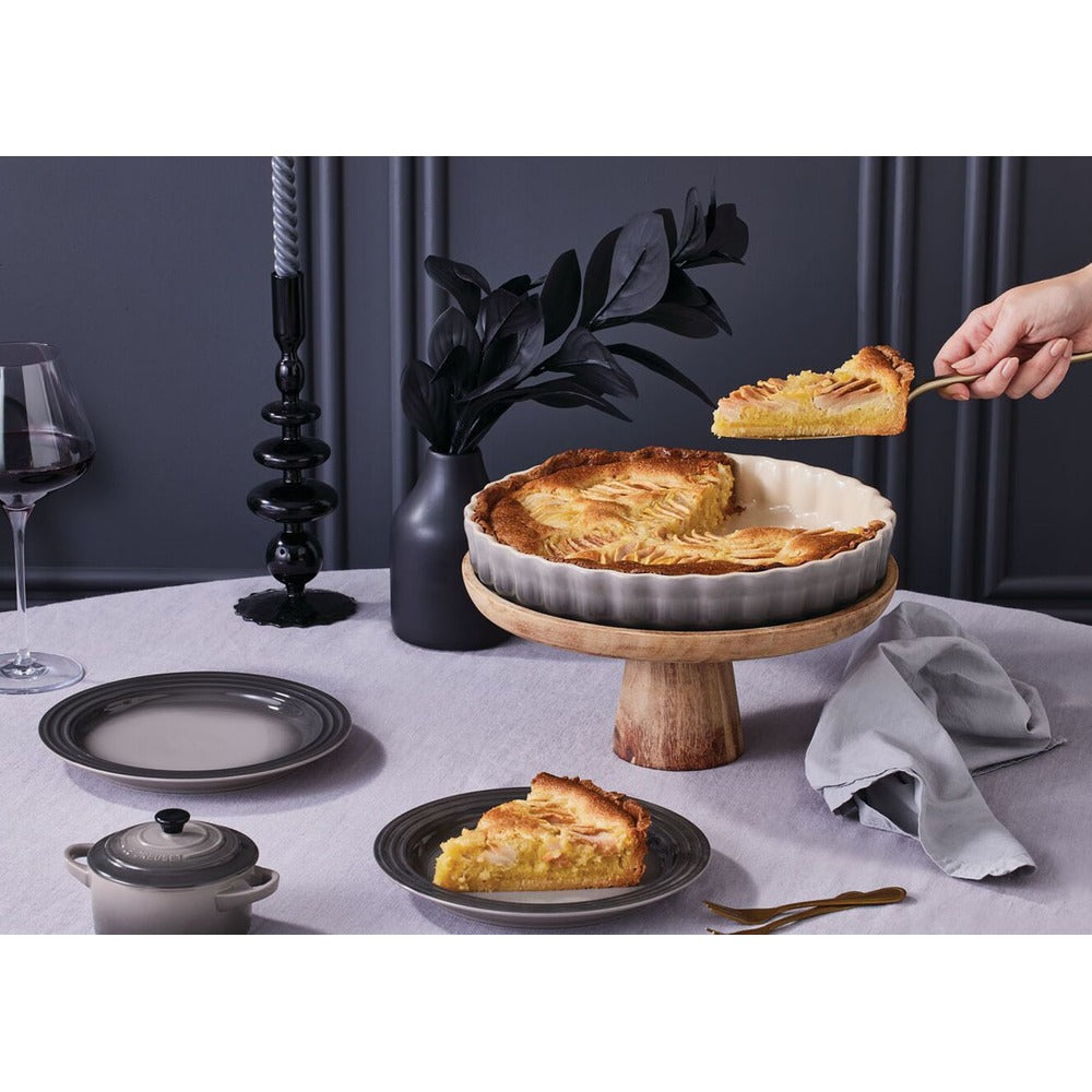 28 cm - Le Creuset Tradition Tortiera Rotonda In Gres Vetrificato