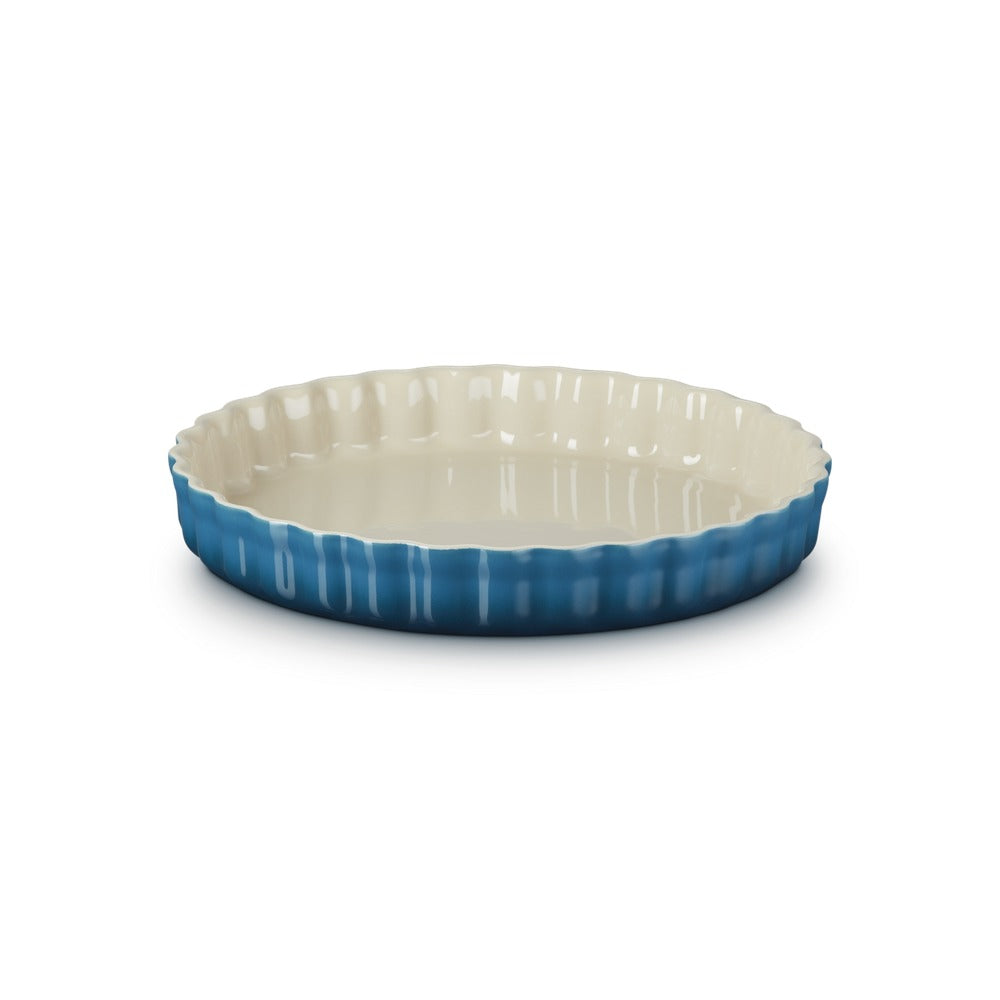 28 cm - Le Creuset Tradition Tortiera Rotonda In Gres Vetrificato
