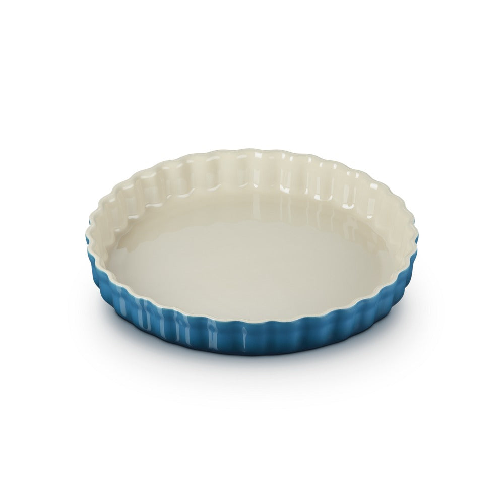 28 cm - Le Creuset Tradition Tortiera Rotonda In Gres Vetrificato