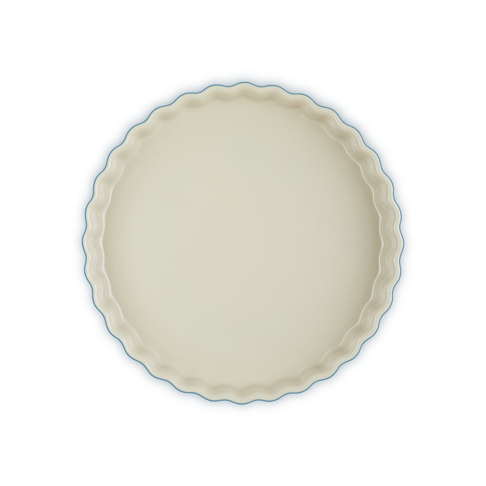 28 cm - Le Creuset Tradition Tortiera Rotonda In Gres Vetrificato