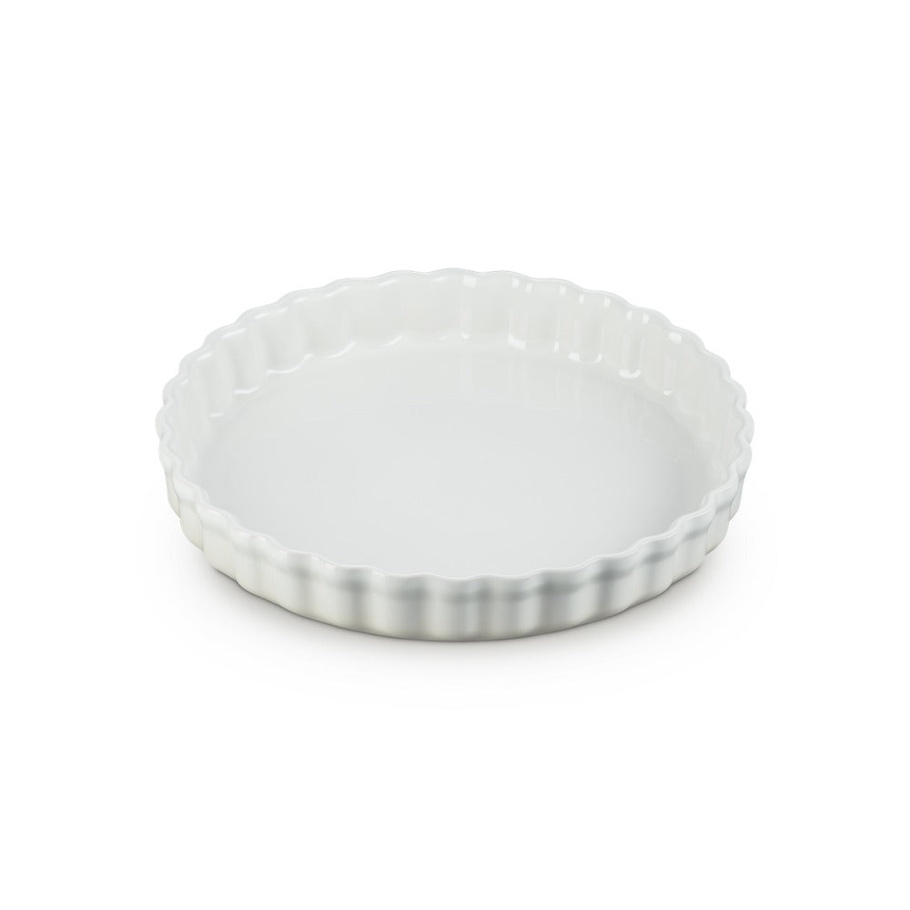 28 cm - Le Creuset Tradition Tortiera Rotonda In Gres Vetrificato