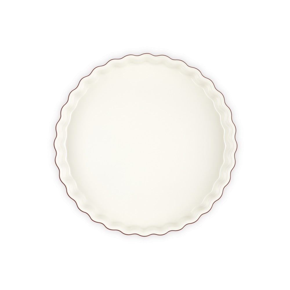 28 cm - Le Creuset Tradition Tortiera Rotonda In Gres Vetrificato