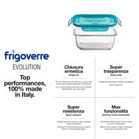 18X18 Cm Bormioli Rocco Frigoverre Evolution Contenitore Per Alimenti Ermetico In Vetro