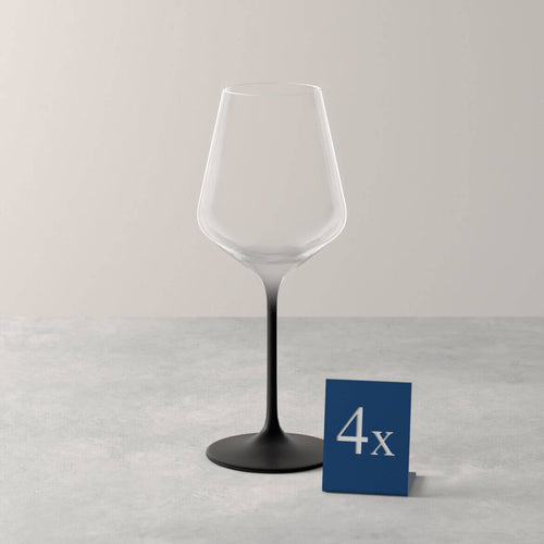 38 Cl Villeroy And Boch Manufacture Rock Calice Vino Bianco In Vetro Set 4 Pezzi