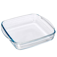 25X22 Cm Arcusine Teglia Quadrata In Vetro Borosilicato