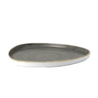 26 Cm Churchill Stonecast Piatto Piano Triangolare In Porcellana Vetrificata