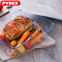Pyrex Cook And Freeze Contenitore Per Alimentirettangolare In Vetro Borosilicato Set 2 Pz