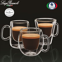 8 5 Cl Bormioli Luigi Thermic Glass Tazzina Caffe Etiopia In Vetro Borosilicato Set 2 Pezzi