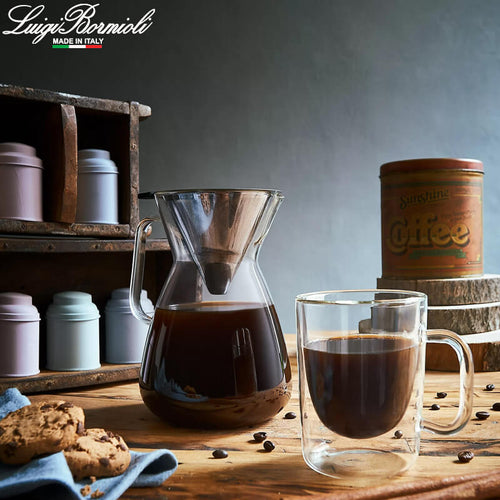 30 Cl Bormioli Luigi Thermic Glass Aroma Tazzina Caffe In Vetro Borosilicato Set 2 Pezzi