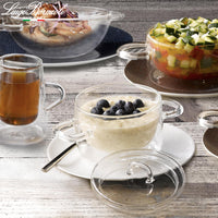 25 cl - Thermic Glass Stielkasserolle mit Glasdeckel - Set 2 Stk