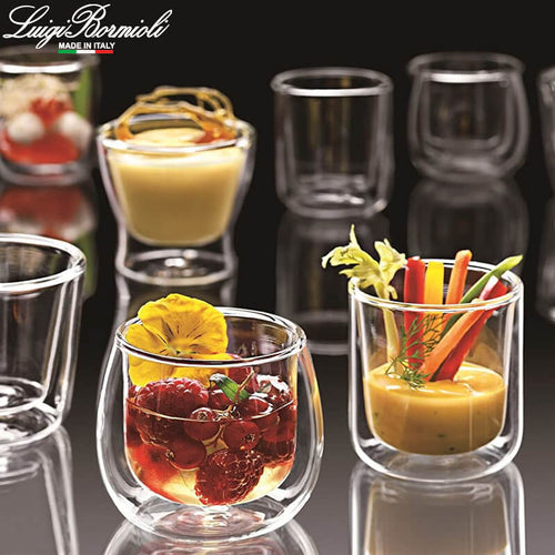 22 Cl Bormioli Luigi Thermic Glass Ametista Bicchiere Cappuccino In Vetro Borosilicato Set 2 Pezzi