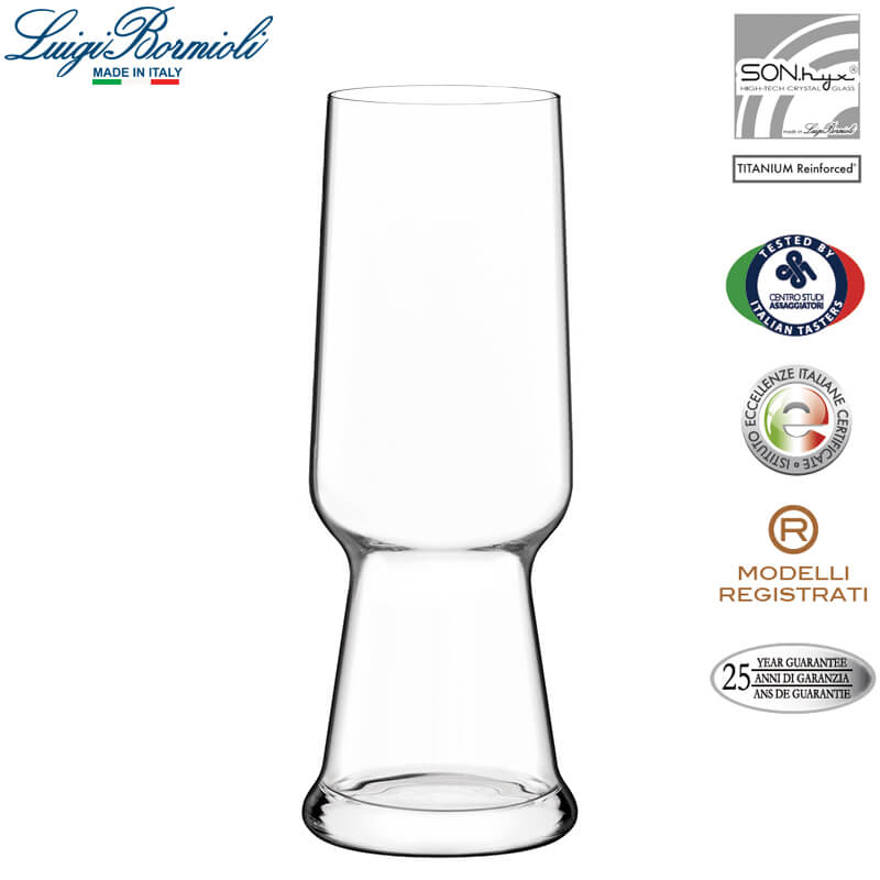 54 Cl Bormioli Luigi Birrateque Pilsner Bicchiere Birra In Vetro Set 2 Pezzi