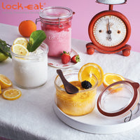 35 Cl Bormioli Luigi Lock Eat Vasetto Ermetico In Vetro Set 12 Pezzi