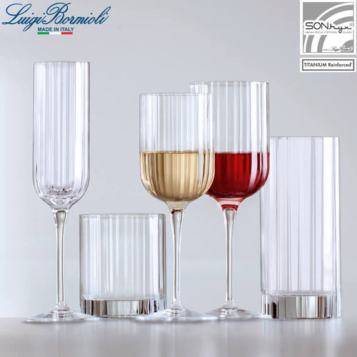 21 Cl Bormioli Luigi Bach Calice Flute In Vetro Set 4 Pezzi