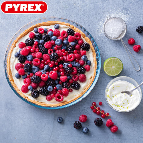 26 Cm Pyrex Cook And Freeze Tortiera Rotondo In Vetro Borosilicato