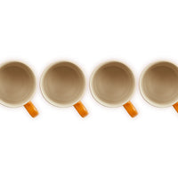 35 cl - Le Creuset London Tazza Mug In Gres Vetrificato Set 4 Pz