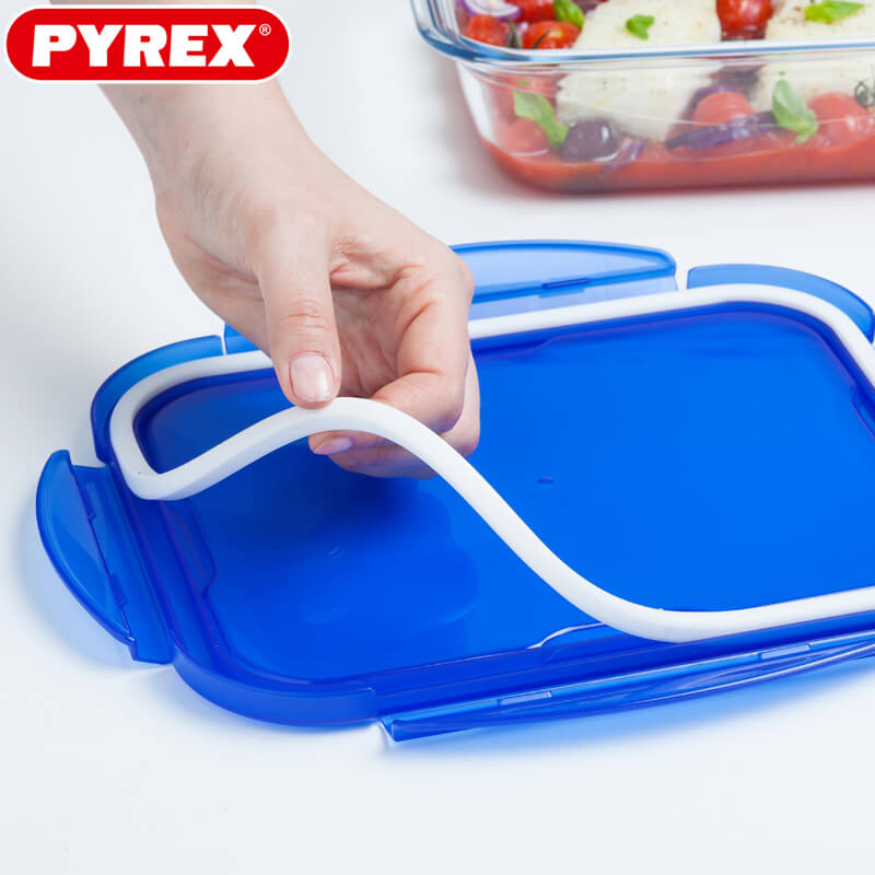 Pyrex Cook And Go Contenitore Per Alimenti Ermetico Rotondo In Vetro Borosilicato