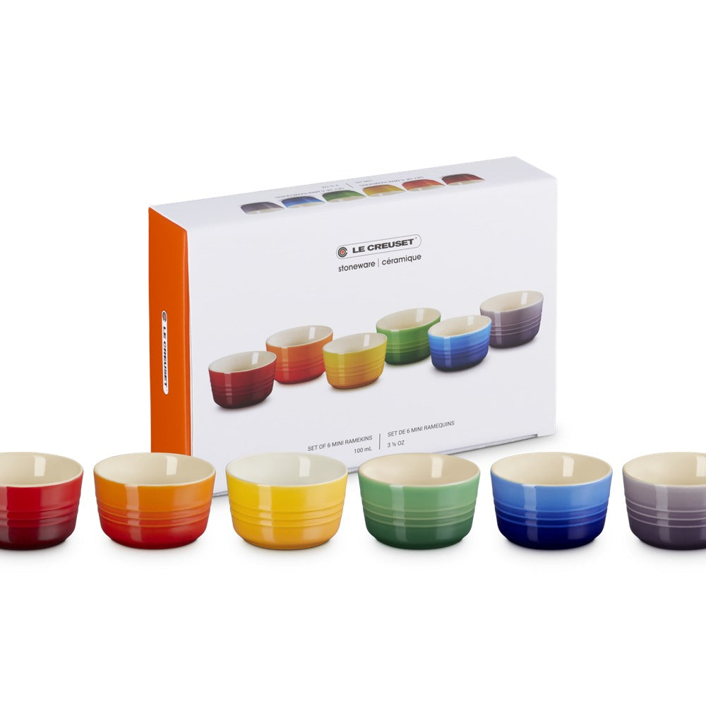 10 cl - Le Creuset Cucinare & Infornare Mini Ramequin In Gres Vetrificato Set 6 Pz