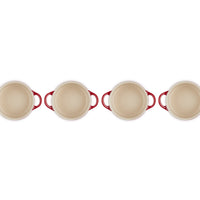 10 cm - Mini Cocotte Casserole Ronde En Grès Émaillé - Ensemble 4 Pcs