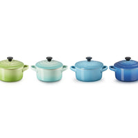 10 cm - Mini Cocotte Casserole Ronde En Grès Émaillé - Ensemble 4 Pcs