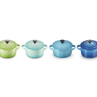 10 cm - Mini Cocotte Casserole Ronde En Grès Émaillé - Ensemble 4 Pcs