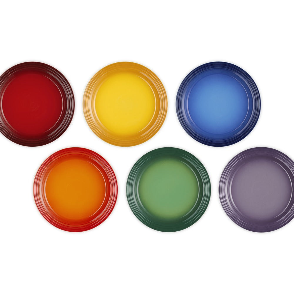 27 cm - Le Creuset Arte Della Tavola Vancouver Piatto Piano In Gres Vetrificato Set 6 Pz